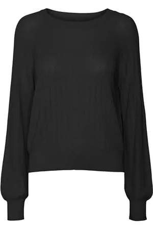 VERO MODA Vmnewlexsun Stitch LS O-Neck Pullover Ga Maglione Lavorato a Maglia, , S Donna