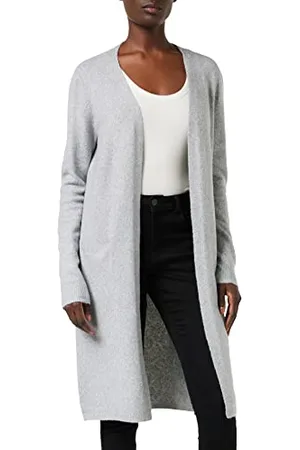 VERO MODA Knitted Cardigan VMDOFFY Knit Cardigan Light Grey Melange M Light Grey Melange M