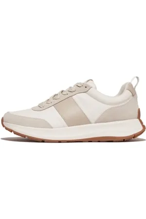 FitFlop F-Mode Flow Mens Fabric/Suede/Leather Sneakers, Scarpe da Ginnastica Uomo, , 42 EU Larga