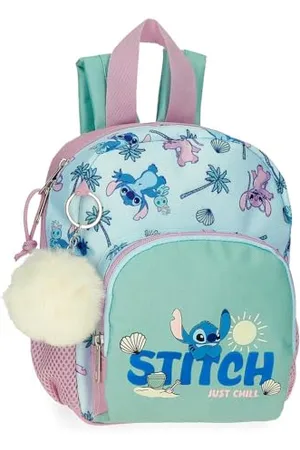 Disney Stitch Just Chill Zaino Scuola 19 x 24 x 10 cm Poliestere by Joumma Bags, , Taglia unica, Zaino scuola