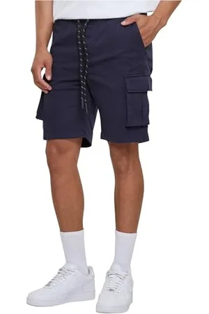 Urban classics Drawstring Cargo Shorts, Pantaloni Cargo Uomo, (Navy), XL