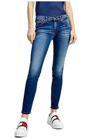 Tommy Hilfiger Sophie LR SKNY NNMBS DW0DW09214 Pantaloni di Jeans, (New Niceville Mid Blue Stretch), 28W / 28L Donna