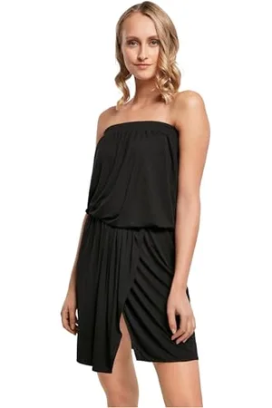 Urban classics Tb4368-ladies Viscose Short Bandeau Dress Vestito Casual, , S Donna