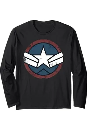 Marvel Captain America Brave New World Comic Logo Maglia a Manica
