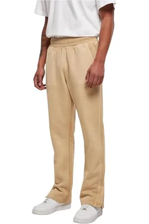 Urban classics Heavy Terry Garment Dye Slit Sweatpants Pantaloni, , XXXXL Uomo