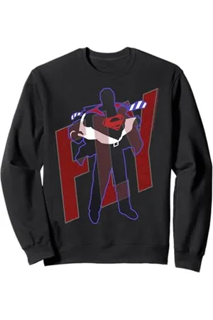 DC Comics Originals Stencil a forma di supereroe con supereroe, stile retrò, pop art Felpa