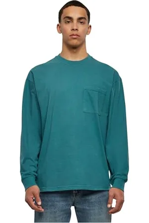 Urban classics Pigment Dyed Pocket Longsleeve T-Shirt, , L Uomo
