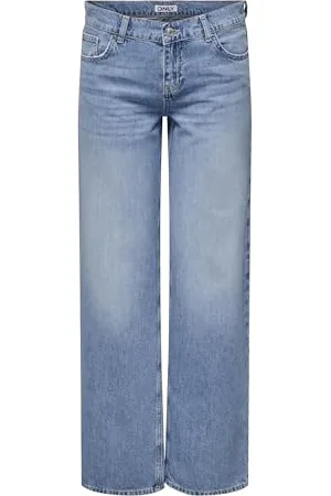 ONLY Onlbrenda Low Wide DNM Cro158 Noos Jeans Larghi, , (XL) W x 30L Donna