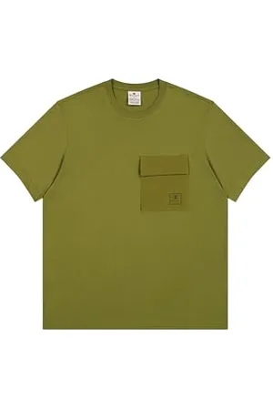 Champion Legacy C-Tech (220407) -Pocket SS Crewneck T-Shirt, (GNUM), S Uomo