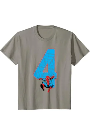 Marvel Bambino Spider-Man 4 Compleanno Maglietta
