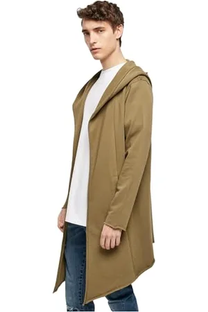 Urban classics Uomo Cardigan Giacca Cappuccio, Maglione Manica Lunga, Invernale Asimmetrico, 100% Cotone, Stile Casual, Colore: , Taglia: S