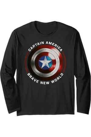 Marvel Captain America Shield Brave New World Maglia a Manica