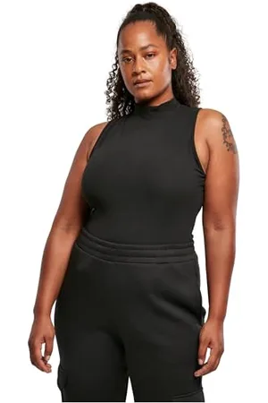 Urban classics Body Donna a Lupetto con Collo Alto e Maniche Lunghe, Dolcevita Smanicato in Jersey Elasticizzato, Anche Taglie Extra-Large XS - 5XL