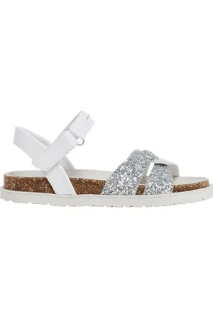 Pepe Jeans Berlin Cross, Sandalo Bambine e ragazze, Grigio (Argento), 33 EU