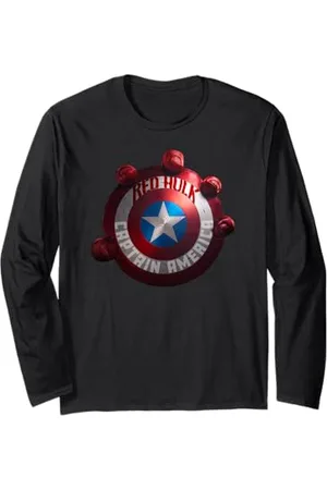 Marvel Captain America Shield Red Hulk Brave New World Maglia a Manica