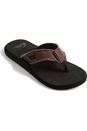 Quiksilver Monkey Abyss, Flip Flop da uomo, Marrone (sottopiede: nero / superiore: marrone), 42 EU