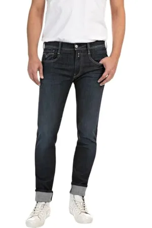 Replay Anbass Hyperflex Re-used, Jeans Uomo, (007 Scuro), 27W / 32L