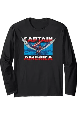 Marvel Captain America Flying Maglia a Manica