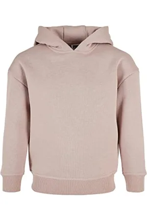 Urban classics Felpa Bambina con Cappuccio, Maglione Tinta Unita, Stile Casual con Tasca a Canguro, Taglie 110/116 - 158/168
