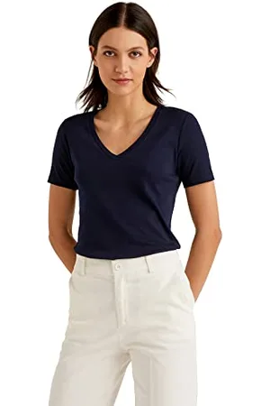 Benetton 3ga2e4230, Maglietta Donna, Notte 016, S