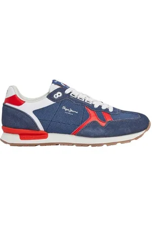 Pepe Jeans Brit Retro M Sneaker da Uomo, Blu (Blu Navy Lavato), 9