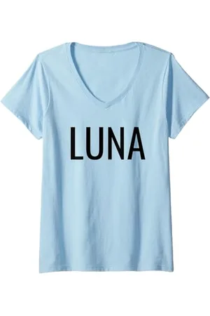 Luna Donna Maglietta con Collo a V