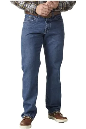 Wrangler Jeans da Uomo Jean, dall’Aspetto Consumato e la vestibilità Comoda Antique Indigo 40W x 32L