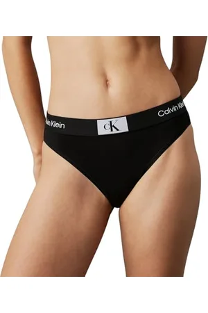 Calvin Klein Slip Bikini Modellanti Donna Cotone Elasticizzato, (Black), XS
