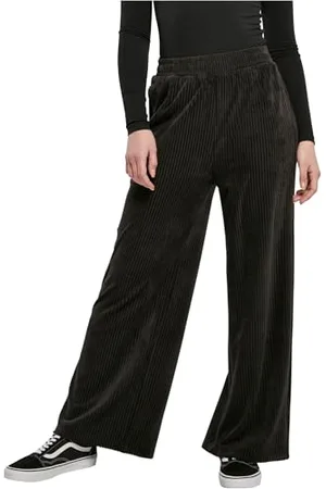 Urban classics Tb5097-ladies Velvet Rib Straight Sweat Pants Pantaloni, , XXL Donna