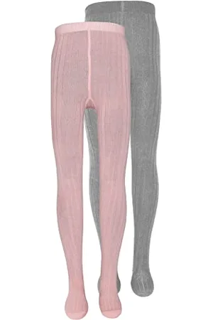 Ewers Collant a Costine, Rosa/Grigio, 152 cm-164 cm Bambine e Ragazze