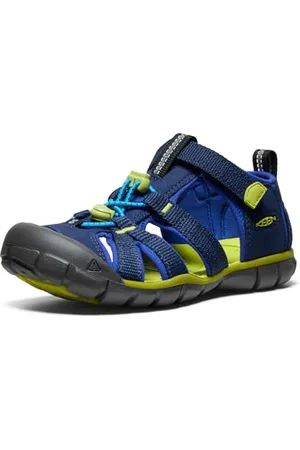 Keen Seacamp 2 CNX, Sandali, Unisex - Bambini e ragazzi, Blu (Naval Academy/Chartreuse), 35 EU