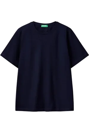 Benetton T-Shirt 3BVXD102P, Blu Notte 016, XXS Donna