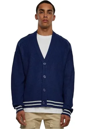 Urban classics Sporty Boxy Cardigan Maglione, , XXL Uomini