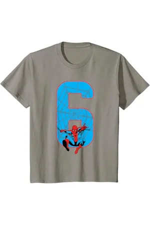 Marvel Bambino Spider-Man 6 Compleanno Maglietta