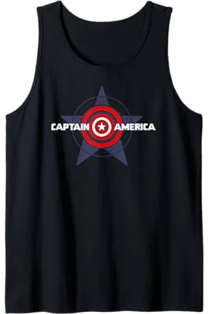 Marvel Captain America Shield Avenger Star Superhero Canotta
