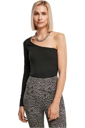 Urban classics Ladies Organic Asymmetric One Sleeve Body Modellante, , S Donna
