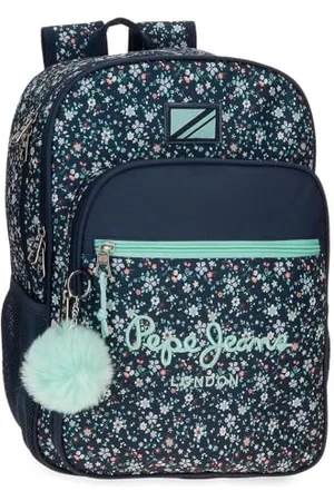 Pepe Jeans Alenka Zaino Scuola Adattabile a Carrello 30 x 40 x 12 cm Poliestere 14,4 L by Joumma Bags, , Zaino scuola adattabile a carrello