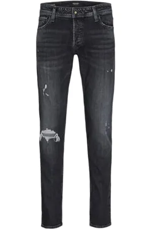 JACK & JONES Jjiglenn Jjoriginal CB 053 Jeans, Grigio Denim, 34W x 36L Uomo