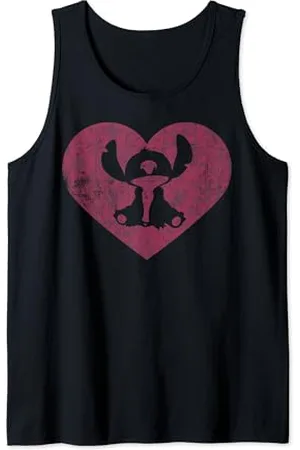 Disney Lilo & Stitch San Valentino Stitch Heart Silhouette Canotta