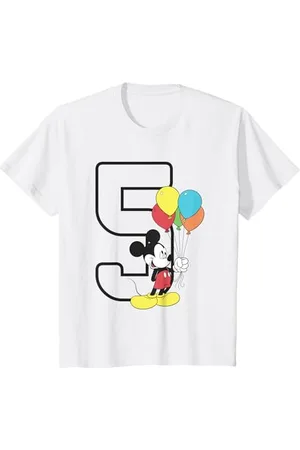 Disney Bambino Mickey Mouse 5 Compleanno Maglietta