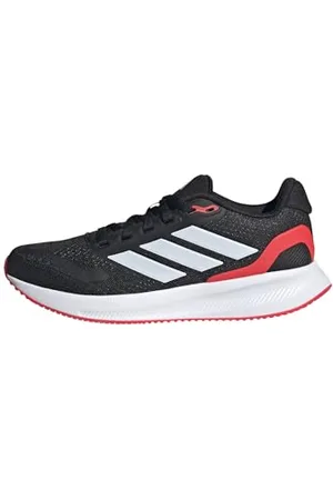 adidas RUNFALCON 5 Shoes Junior, Scarpe da Corsa, Core Black/Cloud White/Lucid Red, 40 EU