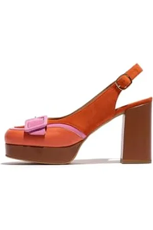 Fly London EVAH243FLY, Pumps Donna, Orange/Pink, 39 EU