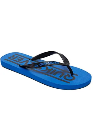 Quiksilver Java Wordmark Youth, Sandalo Uomo, Black/Blue/Black, 37 EU