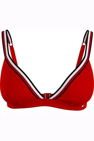 Tommy Hilfiger Top Bikini a Triangolo Donna Imbottito, (Primary Red), S