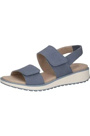 Caprice Damen 9-28708-44, Sandali Bassi Donna, Lt.Blue Suede, 42 EU
