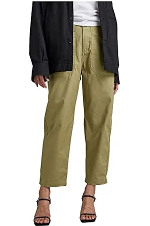 G-Star Donna 3D Fatigue Boyfriend New Pants, (smoke olive D23226-D387-B212), 28