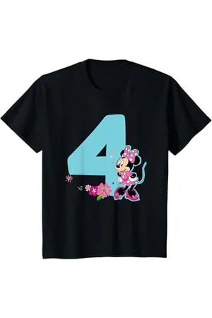 Disney Bambino Minnie Mouse 4 Compleanno Maglietta