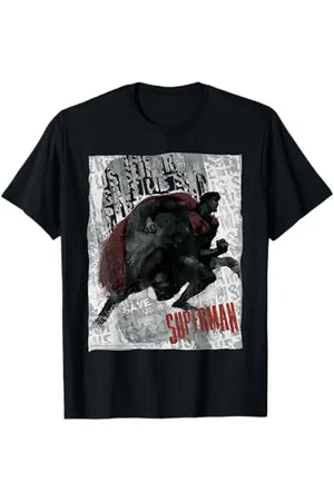 DC Comics Originals Iconico stencil grunge Sick Street Art di Superman Urban Save Us Maglietta