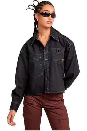 G-Star Donna Cropped Shirt, (worn in nighttime sky D25516-D540-G865), XS