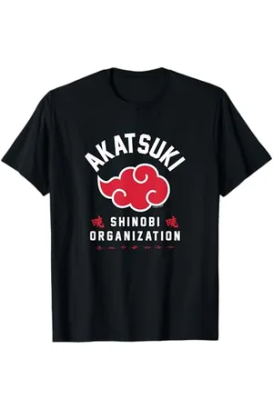 Naruto Shippuden Organizzazione Akatsuki Shinobi Maglietta